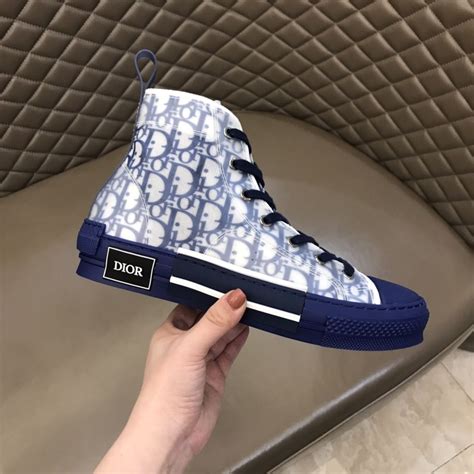 blue Dior canvas sneaker